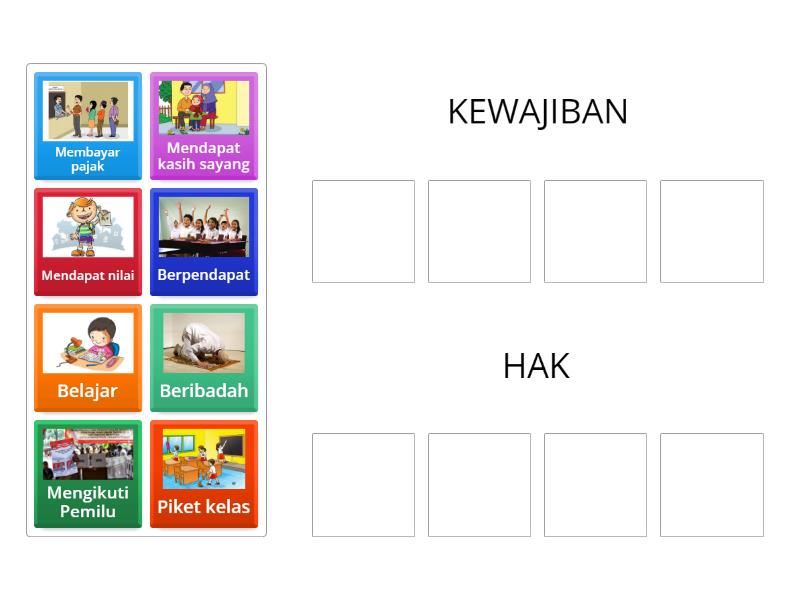 CONTOH HAK DAN KEWAJIBAN - Group Sort