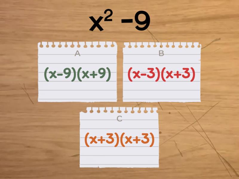 FACTORIZACIÓN. Quiz