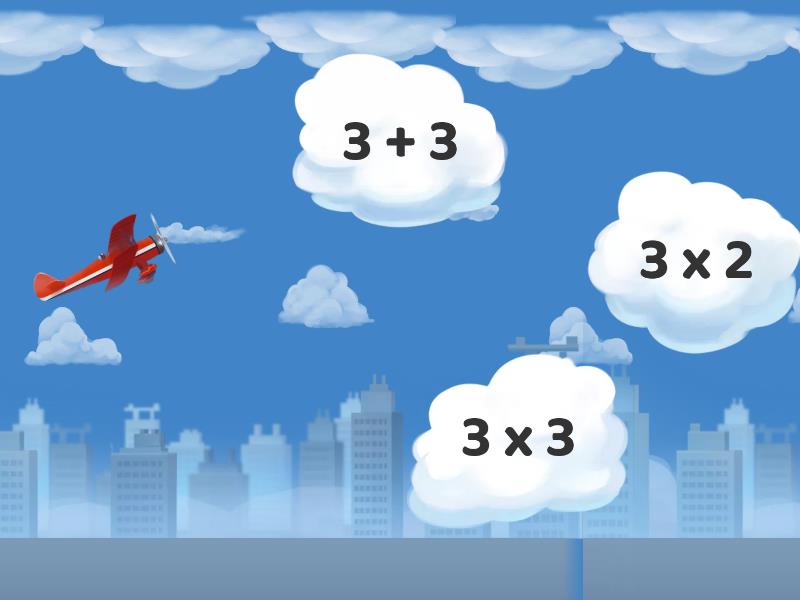 Representacion de la multiplicacion airplane