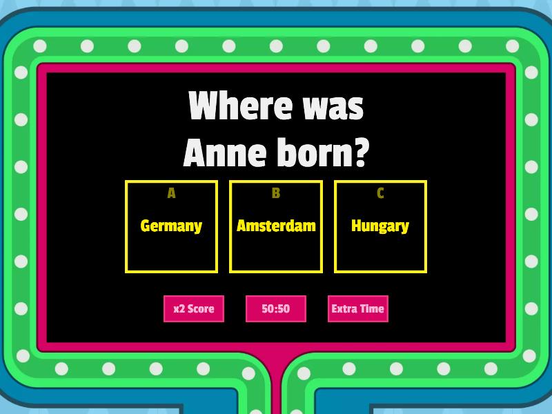 who-was-anne-frank-gameshow-quiz