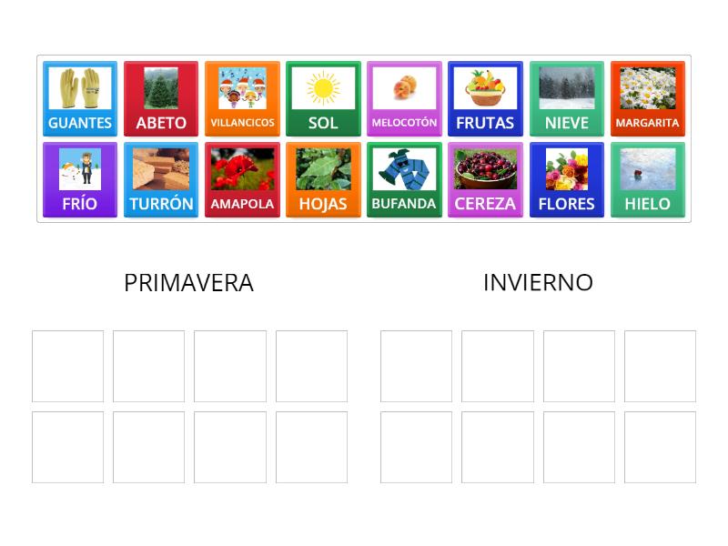 Primavera o Invierno - Group sort