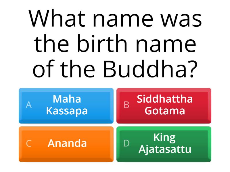 What is buddhism quiz