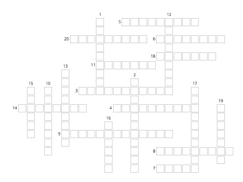 Superlatives crossword. Form 7 unit 1