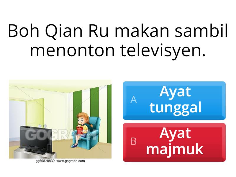 Ayat Tunggal Dan Ayat Majmuk - Quiz