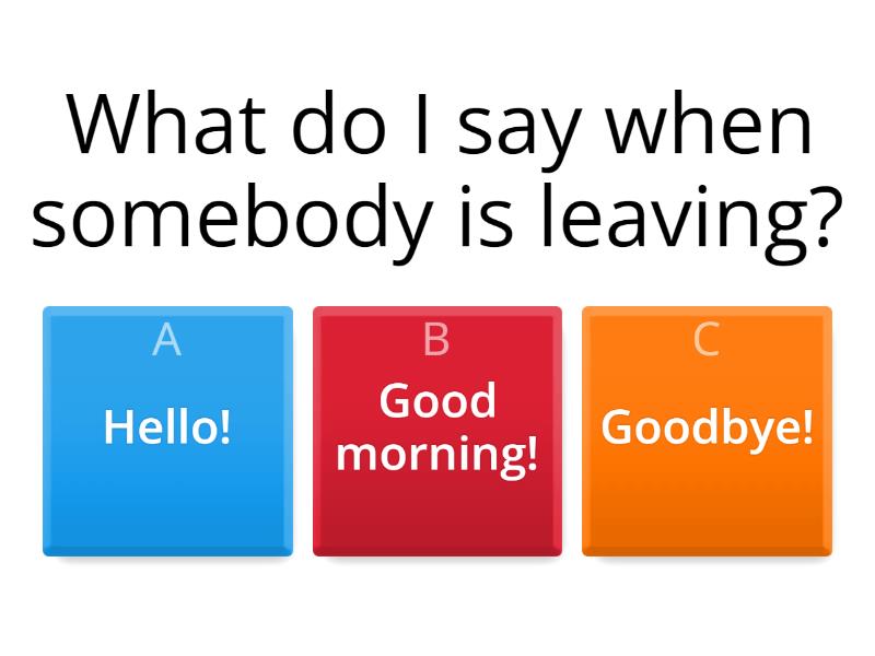 Greetings Quiz