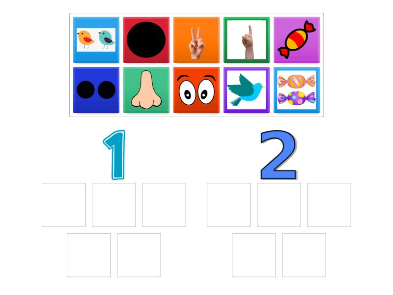 Numbers 1 & 2 - Group sort