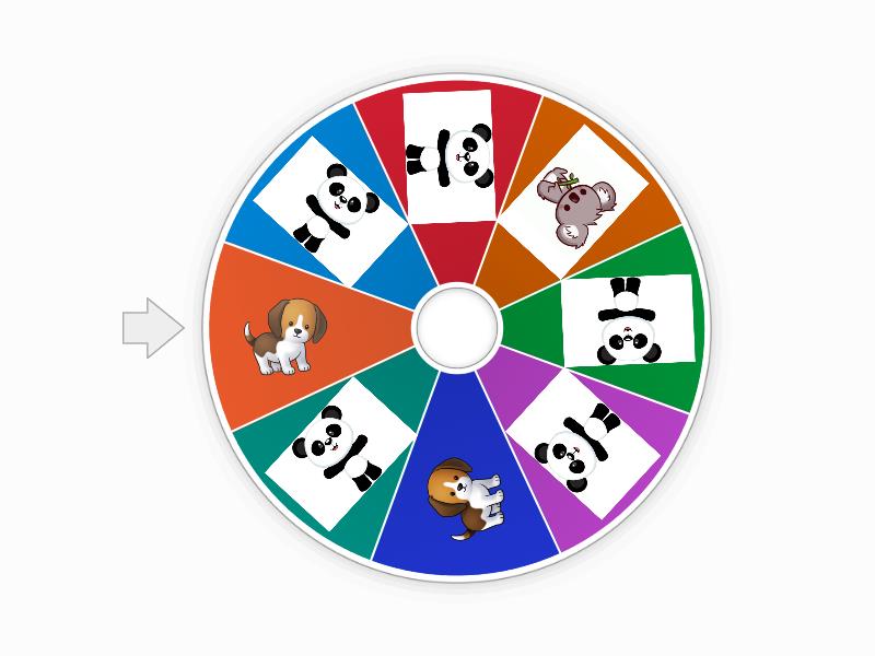 probabilidades de animales - Rueda aleatoria