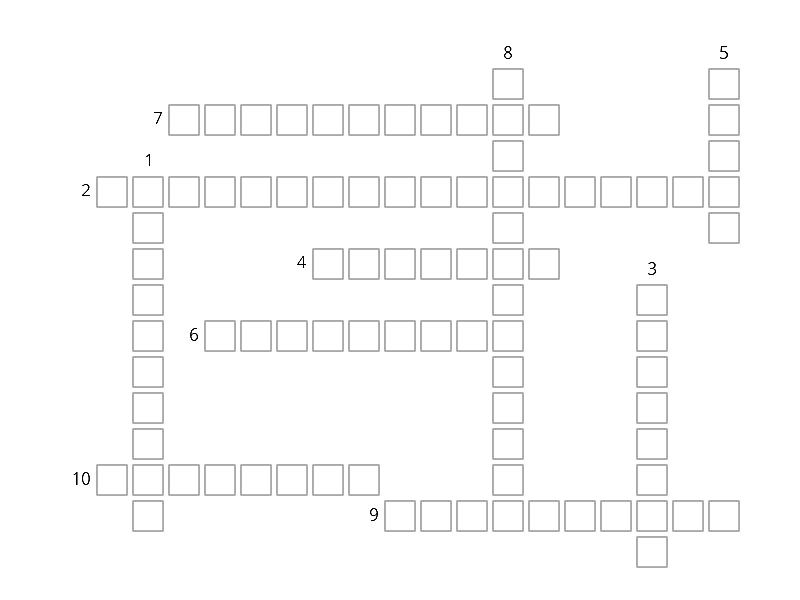 Connective Tissue (ENG) Crossword