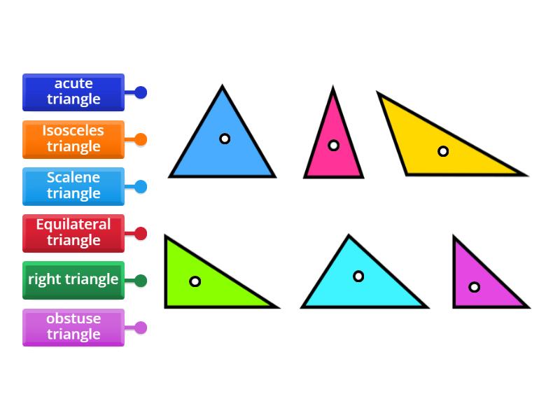 types of triangles - Labelled diagram