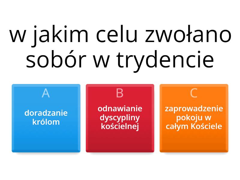 Kontreformacja - Quiz