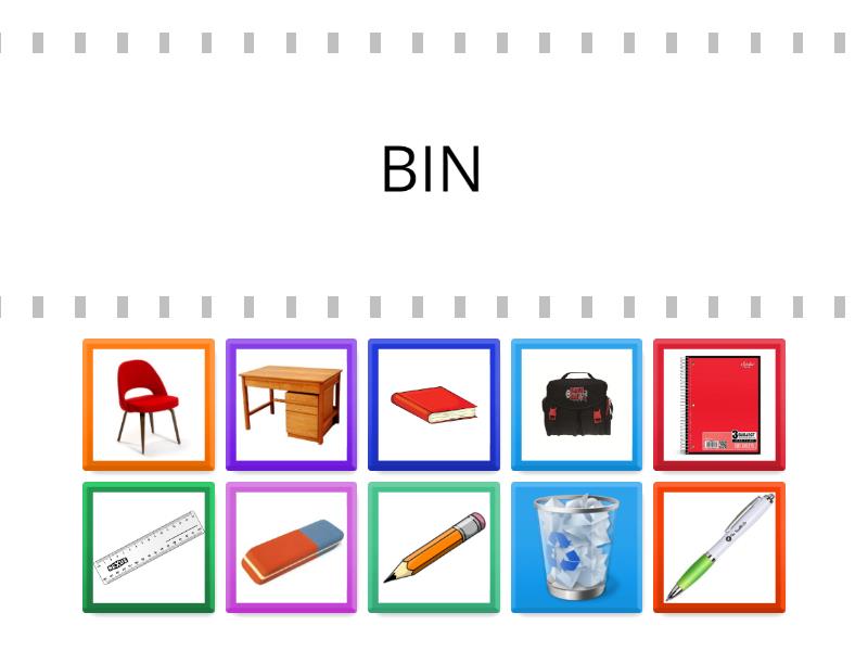 CLASSROOM OBJECTS - Find the match