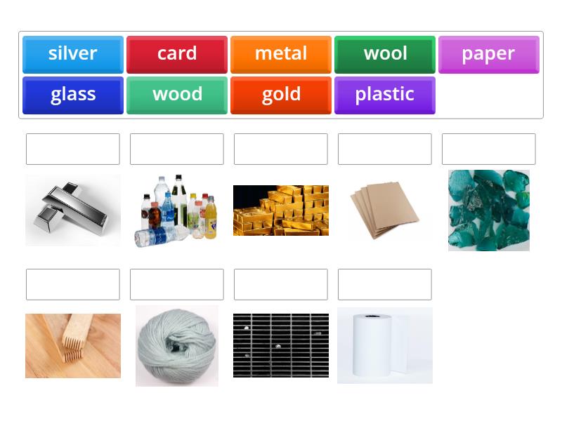 materials - Match up