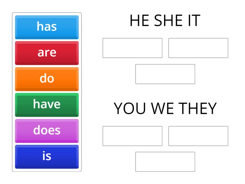he she it - Group sort