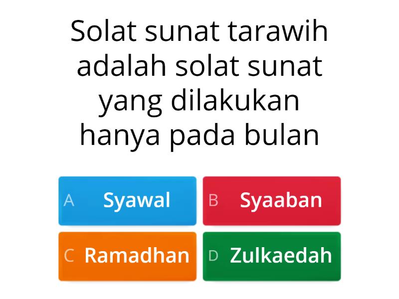 Latihan Pengukuhan "SOLAT SUNAT MENAMPUNG KEFARDHUAN" (TINGKATAN 2IN ...