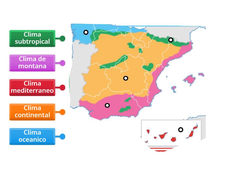los-climas-de-espana-labelled-diagram