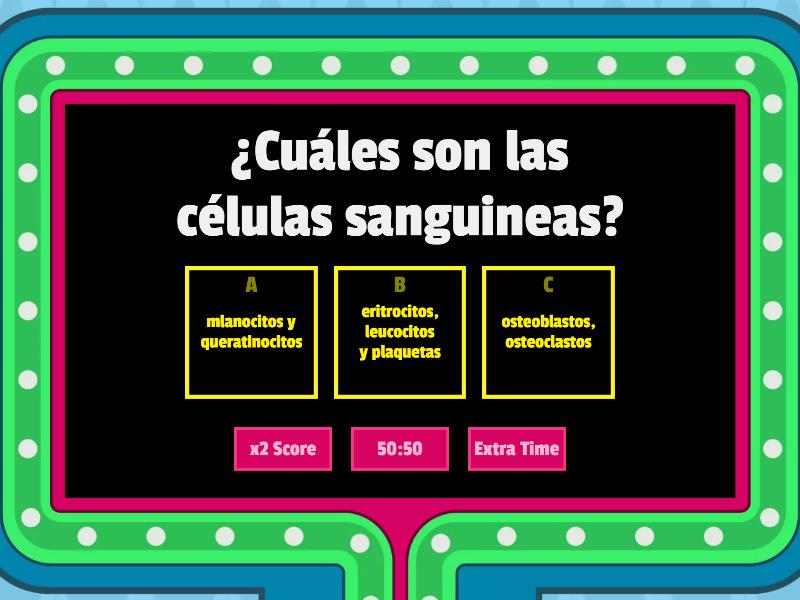 Sistema Cardiovascular (sangre) - Gameshow Quiz