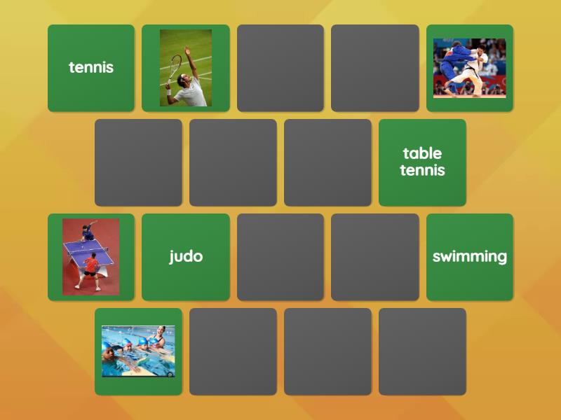 sports - Matching pairs