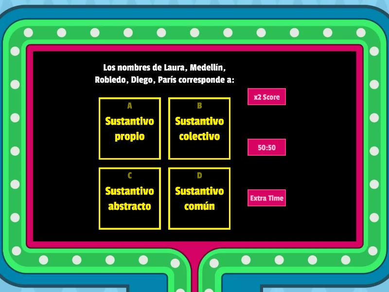 Los Sustantivos - Gameshow Quiz