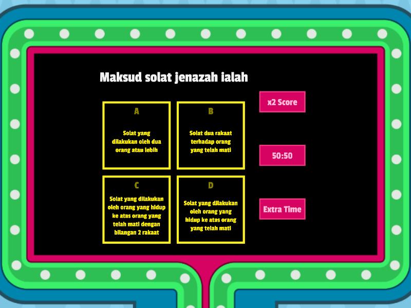 Solat Jenazah - Gameshow Quiz