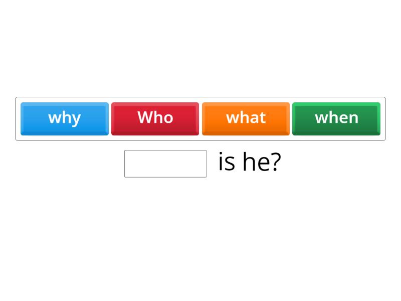 WH-Questions verb be - Completar la frase