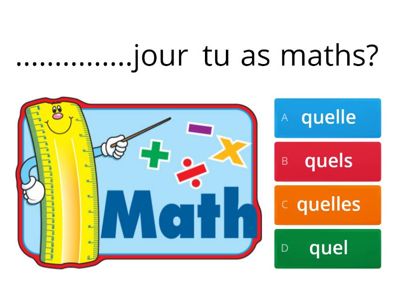 Quel?quelle?quels?quelles? - Quiz