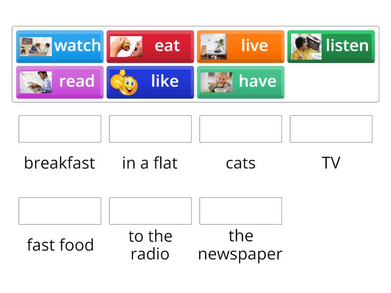 5B common verb phrases - Match up
