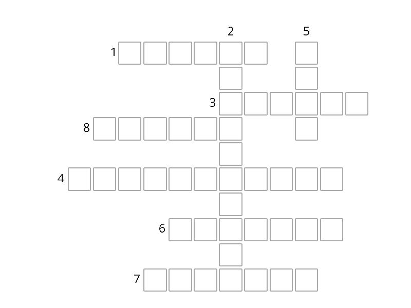 B2.7 The invisible man writing 1 Crossword