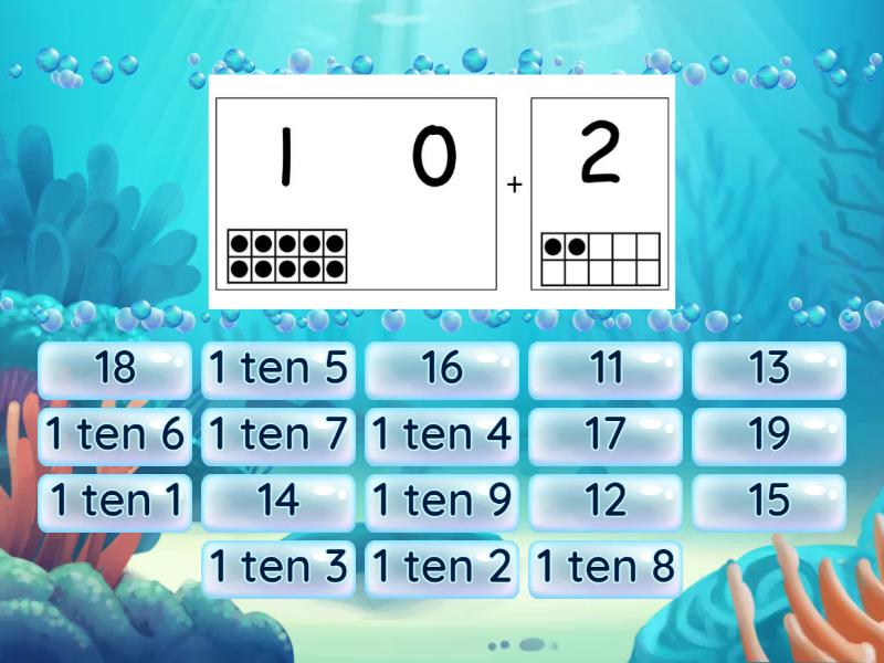 Hide Zero Cards/Teen Numbers Matching Find the match