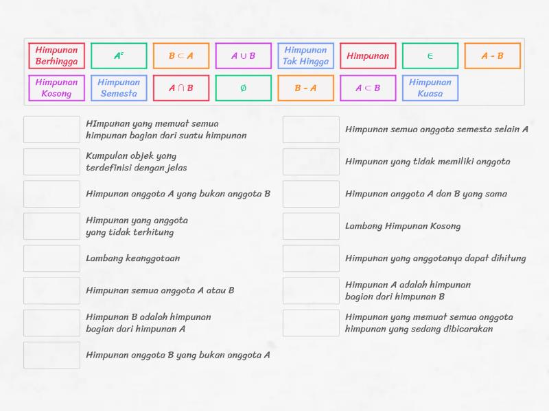 Himpunan - Match Up