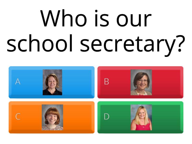 Who Is At School Quiz