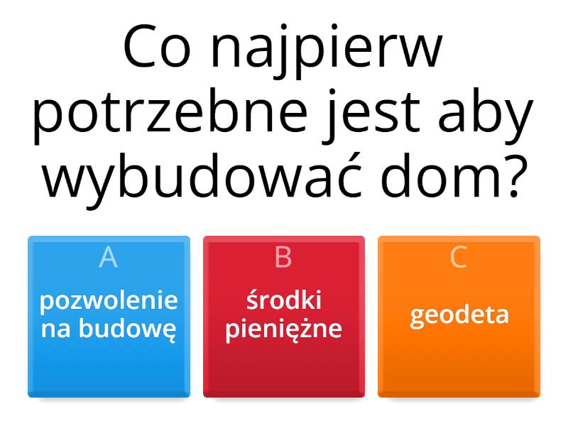 Etapy Budowy Domu Klasa 6 - Quiz