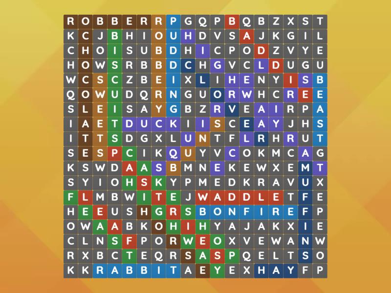 The Higway Rat - Wordsearch
