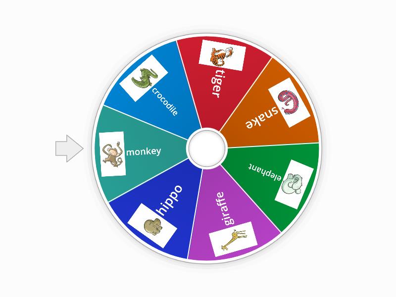 wild animals learning - Rueda aleatoria
