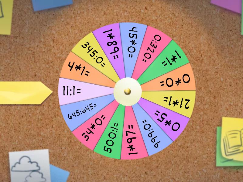 Множення і ділення на 0 і 1 - Random wheel