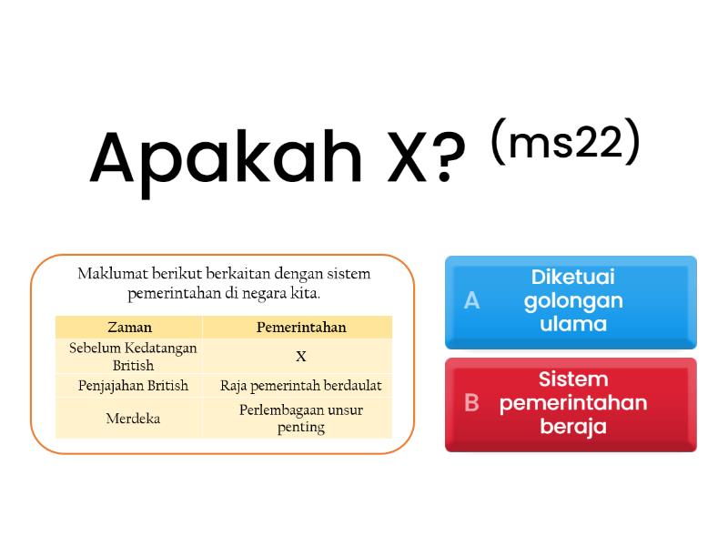 TING 5 - MODUL INSAF SEJARAH : Bab 2 - Perlembagaan Persekutuan - Quiz