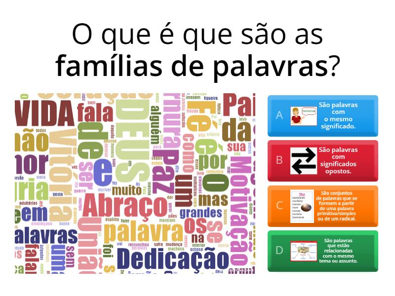 Familia de Palavras_CG - Quiz