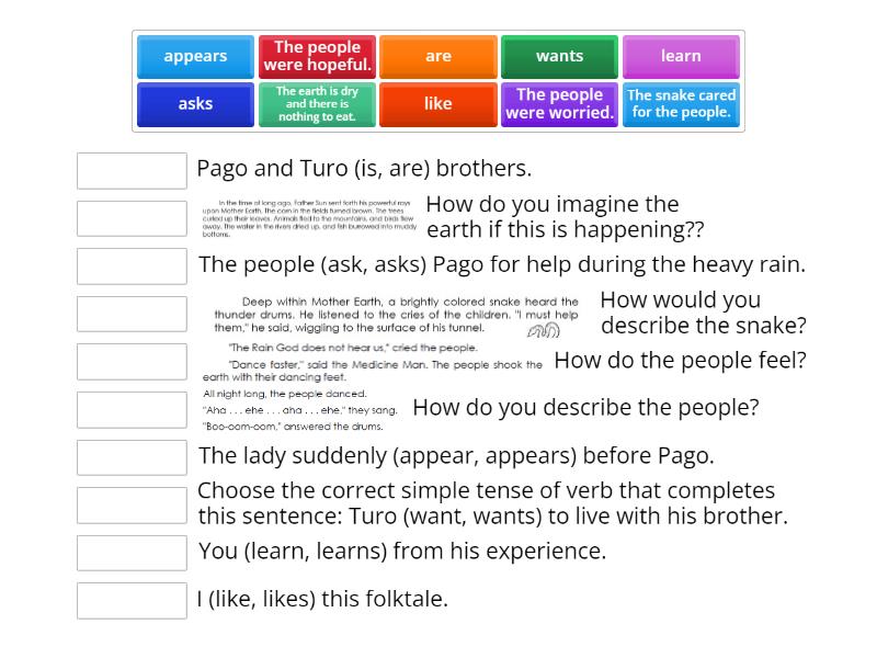 The Legend of the Turtle (Making Inferences & Simple Tenses of Verbs ...