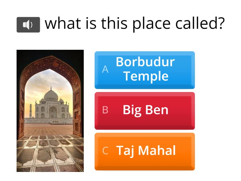 TAJ MAHAL KNOWLEDGE QUIZ visual data 6