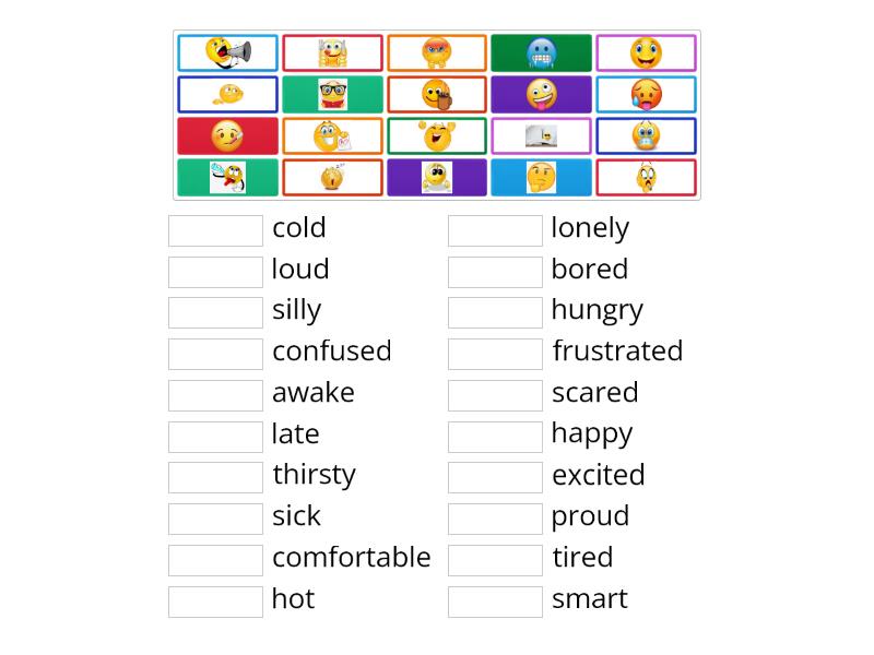 Feelings Emojis - Match up