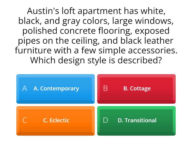 Interior Design Study Guide - Quiz