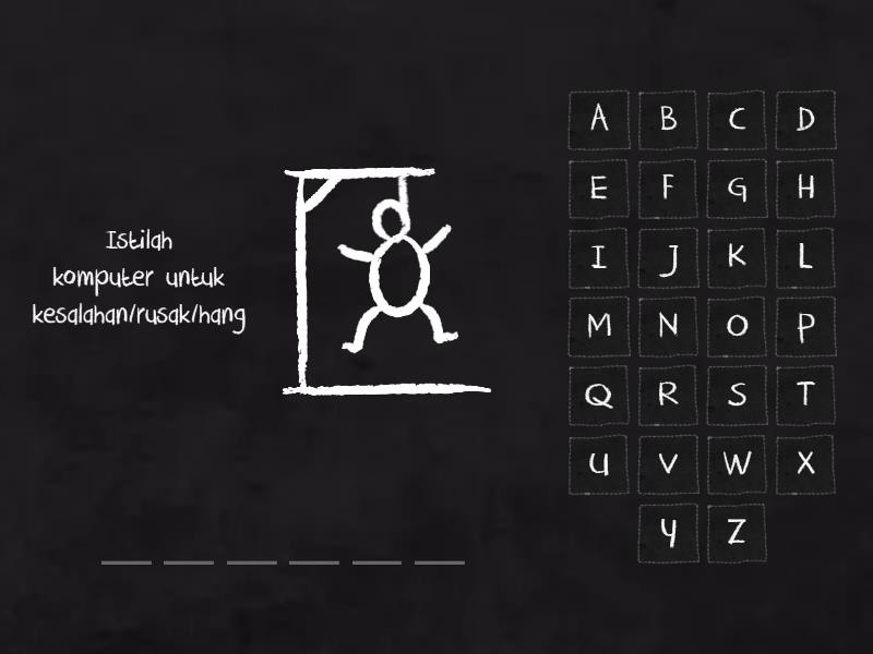 Tugas 1 wordwall hangman