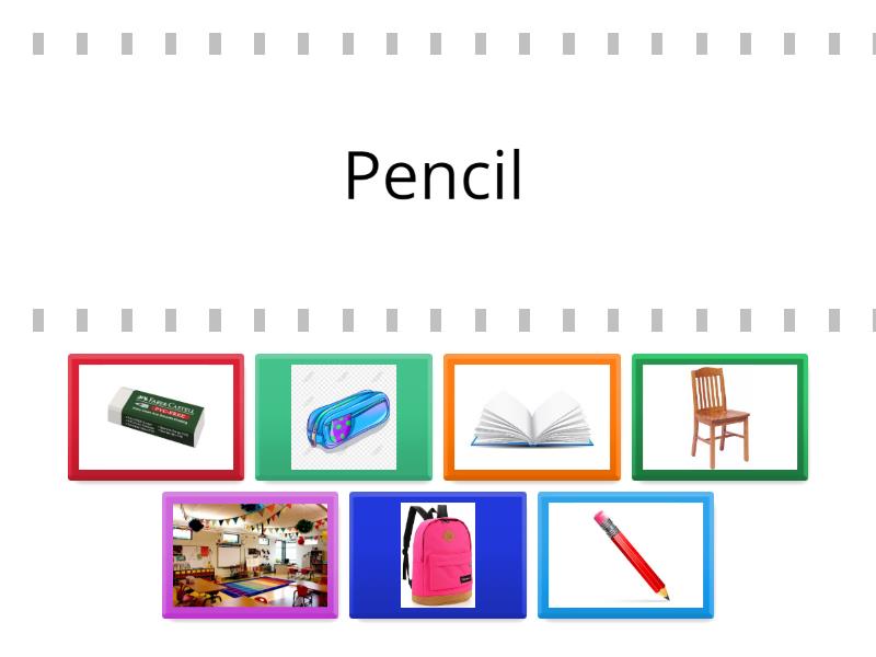 Classroom objects- level 1 - Find the match