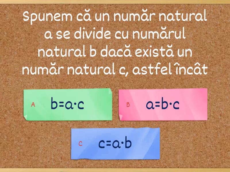 Divizibilitatea Numerelor Naturale - Quiz