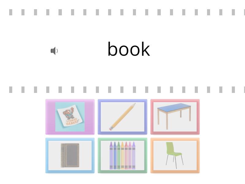 Dex 1 unit 1 School objects - Find the match