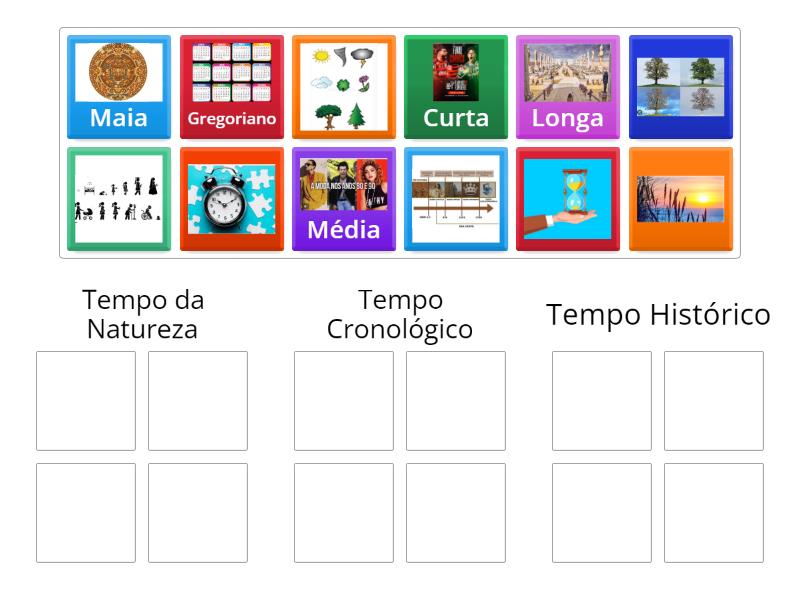 Diferentes tipos de tempo - Group sort