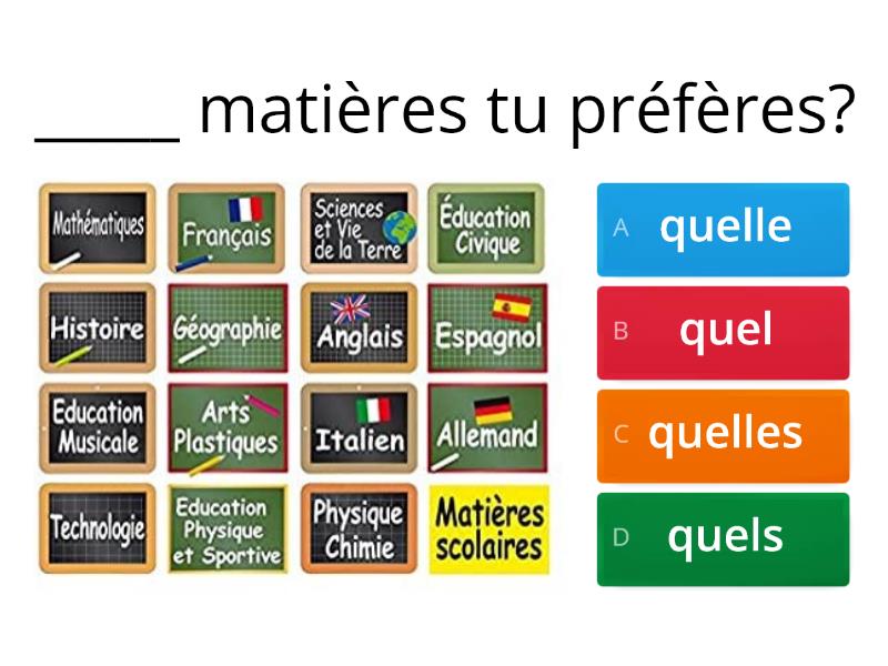 Quel... Adjectif?, Quel, Quelle, Quels Ou Quelles ? - Quiz