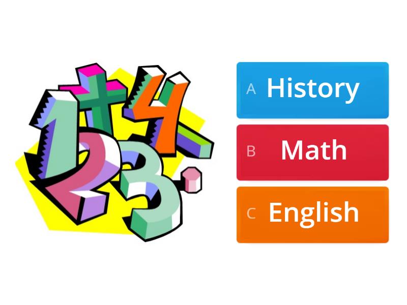 School subjects - Quiz