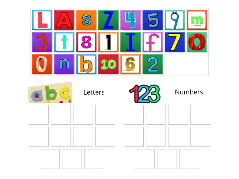 Letter or Number Sort - Group sort