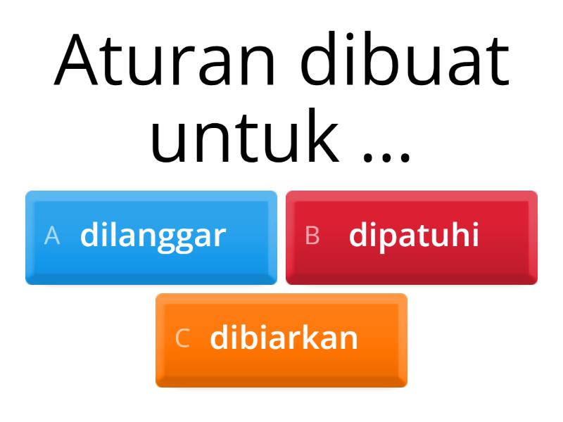 Ayo Mengenal Aturan - Quiz