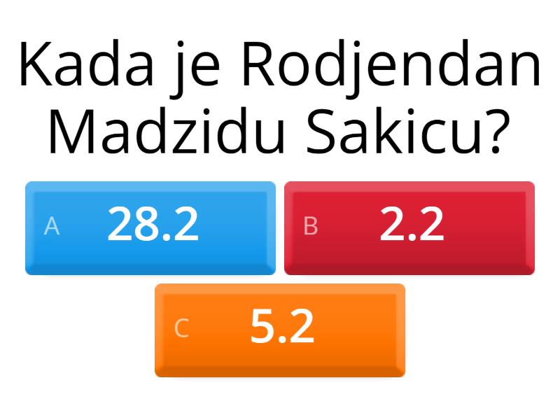 Ko je Madzid Sakic???? - Quiz